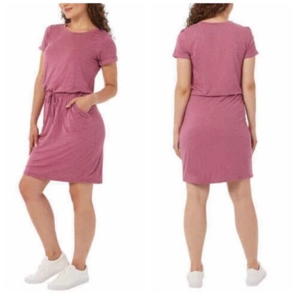 32 Degrees Cool Women's Soft Lightweight Lux Dress M Color:Heather Scarlet Oak - Picture 1 of 12